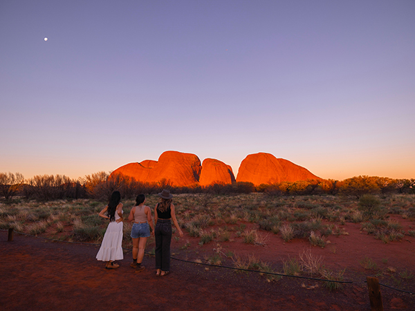 The Valley of the Winds Walk at Kata Tjuta is one of the most awe-inspiring things to do in the Northern Territory, especially at sunrise when the domes glow golden.